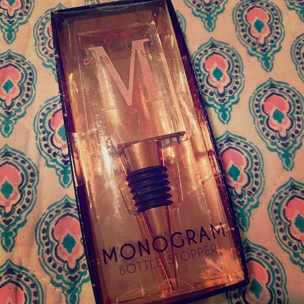 Dabney Lee Monogram Bottle Stopper *M*